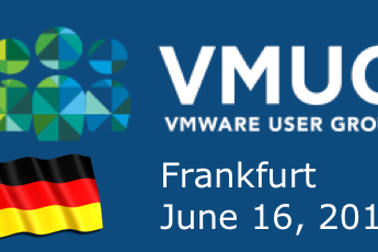 Vortrag auf der VMUG Germany: 16. Juni Vortrag auf der VMUG Germany: 16. Juni