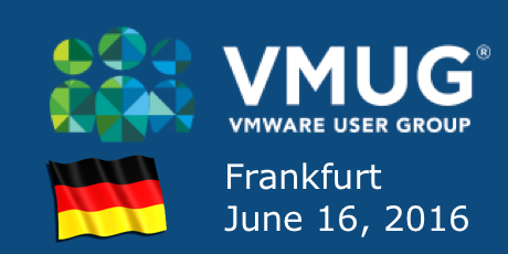 Vortrag auf der VMUG Germany: 16. Juni
