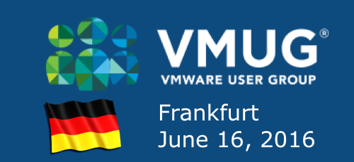 Vortrag auf der VMUG Germany: 16. Juni
